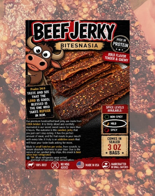 Sweet Spicy • Beef Jerky • Addictive • Bold Flavor • Crunchy Mild CRISPY SAVORY (MILD)