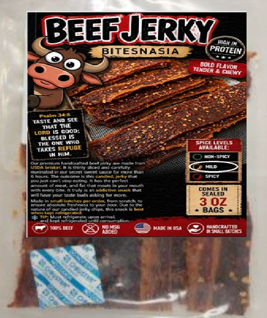 Sweet Spicy • Beef Jerky • Addictive • Bold Flavor • Crunchy Mild CRISPY SAVORY (MILD)