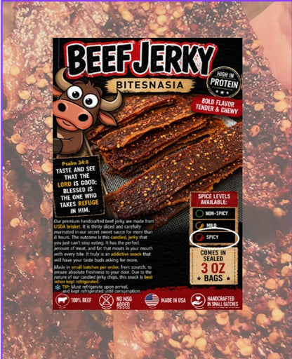 Sweet Spicy • Beef Jerky Addictive • Bold Flavor • CRISPY SAVORY (SPICY)